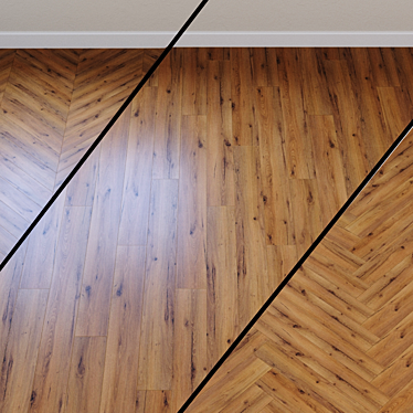 Rustic Oak Brown Laminate: Wineo 500 Large 4V 3D model image 1 