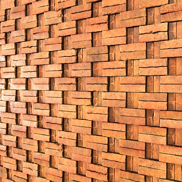 Seamless Brick PBR Material 3D model image 1 