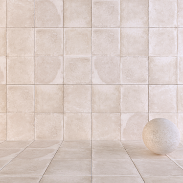 Flaviker Backstage Bisque: Multi-Texture Wall Tiles 3D model image 1 