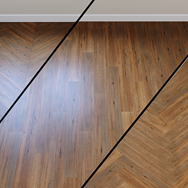 Wild Oak Dark Brown Laminate 3D model image 1 