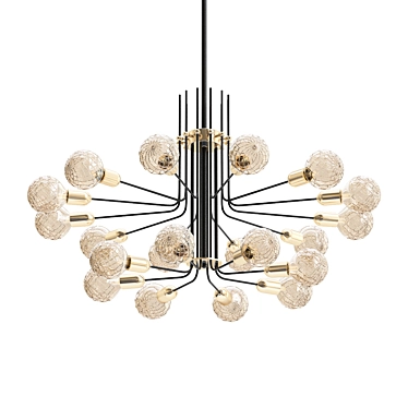 Modern LED Chandelier: ASTA 3D model image 1 