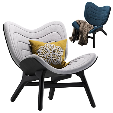 Modern Armchair: A Conversation Piece 3D model image 1 