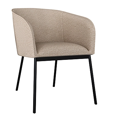 Modern Minimal Mitis Armchair 3D model image 1 