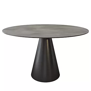  Scandinavian Style Round Dining Table 3D model image 1 