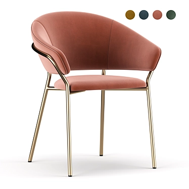 Sleek and Stylish Jazz Chair 3D model image 1 