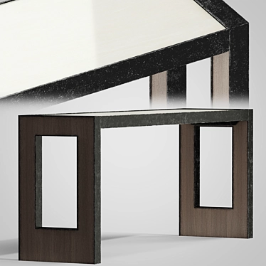 Elegant Melange Joni Console Table 3D model image 1 