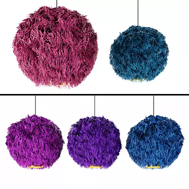 Luxury Furry Chandelier 3D model image 1 