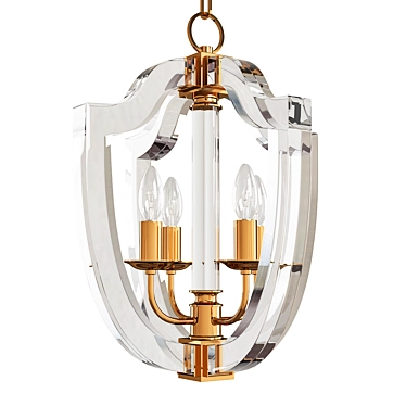 Elegant Arietta Chandelier 3D model image 1 