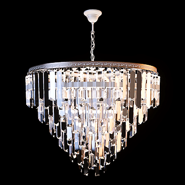 Crystal 12-Light Chandelier, 60cm Diameter 3D model image 1 