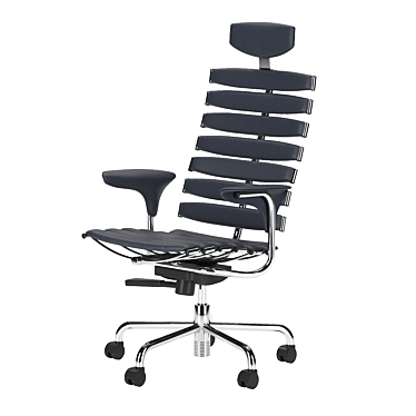 Premium Leather DS-2100 Chair 3D model image 1 