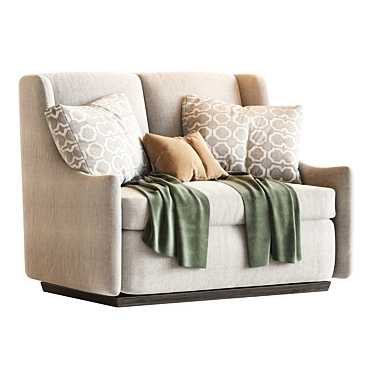 Cozy Graham Sofa: Stylish & Compact 3D model image 1 