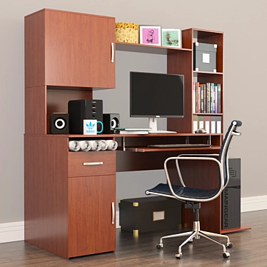 Modern Office Essentials 3D model image 1 