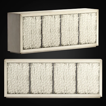 Modern Melange Claydon Credenza 3D model image 1 