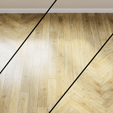 Luxury Creamy Beige Oak Laminate 3D model image 1 