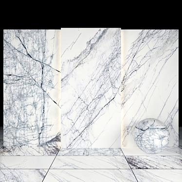 Lilac Marble Slabs & Tiles 3D model image 1 