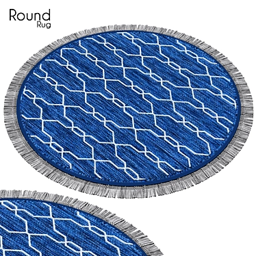 24-Inch Round Rug: Polys 514,682 / Vets 523,494 3D model image 1 