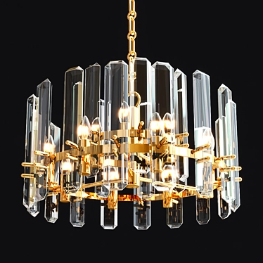 Rustic Elegance: Bonnington Chandelier 3D model image 1 