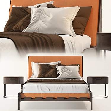 Italian Style Talamo Bed 3D model image 1 