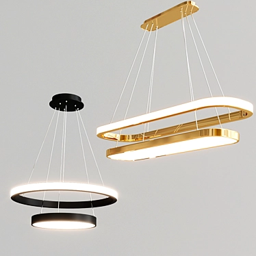 Modern LED Pendant Light with Adjustable Brightness - Avize 3D model image 1 