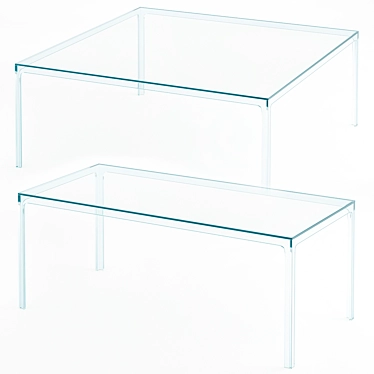 Modern Oscar Glass Table 3D model image 1 