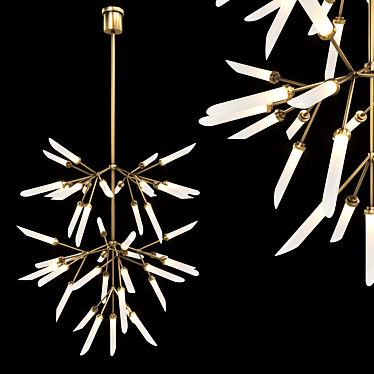 Spur Grande Chandelier - Elegant and Luxurious 3D model image 1 