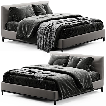 Elegant Minotti Andersen Bed 3D model image 1 