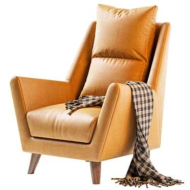 York 232 Armchair: Stylish and Comfortable 3D model image 1 