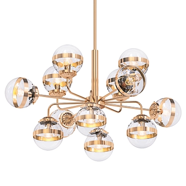 Elegant Greyson Chandelier - Illuminate in Style 3D model image 1 