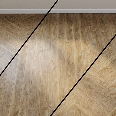 Copper Brown Oak Laminate 3D model image 1 