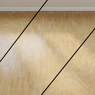 Satin Elements Beech Parquet 3D model image 1 