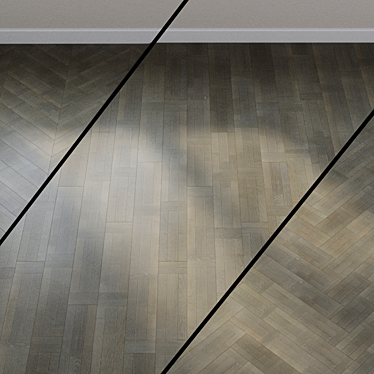 Exquisite Azur Oak Parquet Board 3D model image 1 