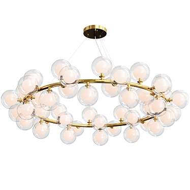 Elegant 45-Light Linda Chandelier 3D model image 1 