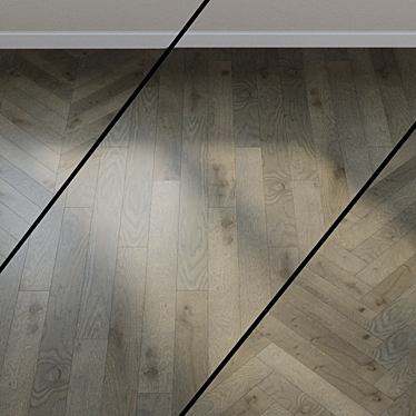 Earth Parquet Board Azure Oak: Elegant Flooring 3D model image 1 