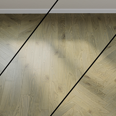 Smoke Gray Oak Parquet: Ter Hurne Earth 3D model image 1 