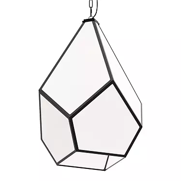 Geometry Glass Pendant Light 3D model image 1 