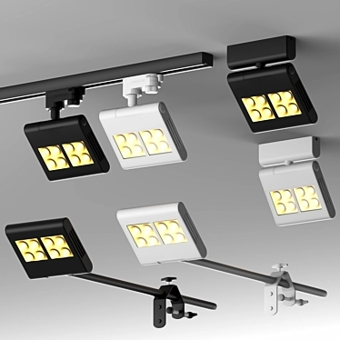 Adjustable Tilt SLV Lenito Luminaires 3D model image 1 