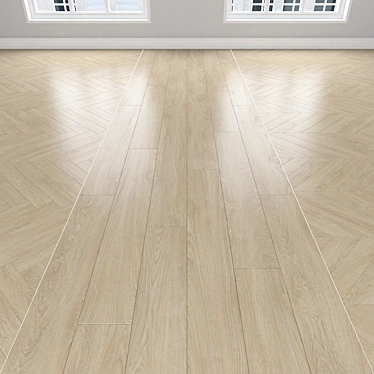 Versatile Parquet Oak Flooring 3D model image 1 