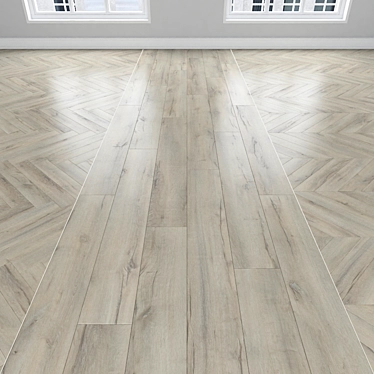 Versatile Parquet Oak Flooring 3D model image 1 