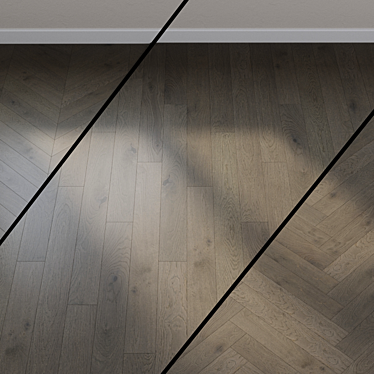 Heaven Parquet: Basalt Oak Brown 3D model image 1 