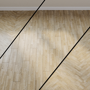 Satin Elements White Oak Parquet 3D model image 1 