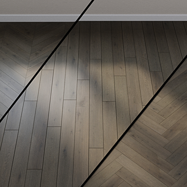 Heaven Parquet: Basalt Oak Brown 3D model image 1 