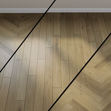 Heaven Oak Parquet Board 3D model image 1 