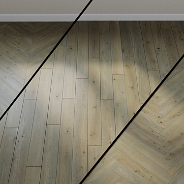 Earth Parquet Board: Sandy Oak Gray 3D model image 1 