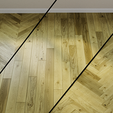 Natural Oak Parquet Board: Grand Velvet 3D model image 1 