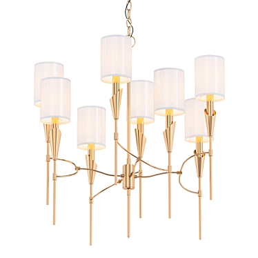 Modern Elegance: TATE Chandelier 3D model image 1 