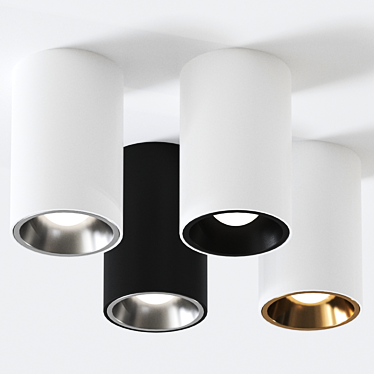 Elegant Recessed Spotlight: Baton SR 3D model image 1 