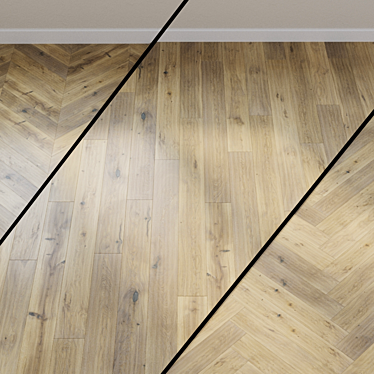 Alpine Oak Light Beige Parquet 3D model image 1 