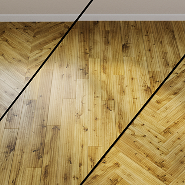 Alpine Oak Parquet Board 3D model image 1 