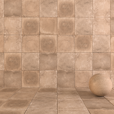 Flaviker Backstage Spicy 60x60 - Versatile Multi-Texture Floor 3D model image 1 