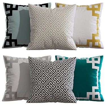 Elegant Pillow Decor for Interior 3D model image 1 